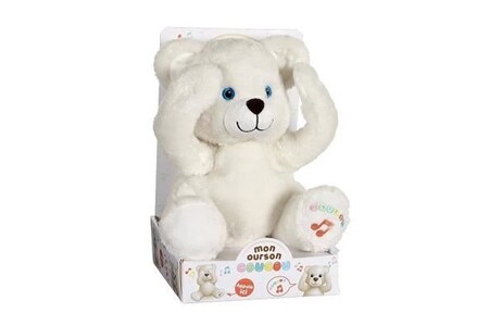Peluche Gipsy peluche ourson coucou 25 cm