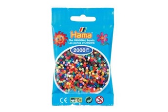 autres jeux créatifs hama 2 000 perles mini (petites perles ø2,5 mm)- assortiment -
