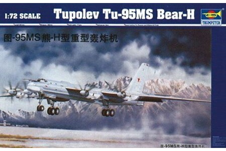 Voiture Trumpeter Tupolev Tu-95 Ms Bear-h - 1:72e -