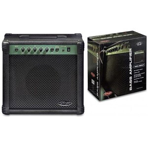 Ampli Basse Woodbrass GB820 20W – Combo Idéal Débutant Avec Compresseur, Casque & AUX – Parfait à La Maison