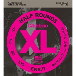 D'Addario Enr71 Half Round Bass Strings 45-100 Pure Nickel - Foto 8
