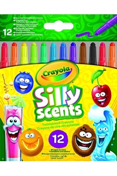 autres jeux créatifs crayola set de 12 crayons parfumés retractables silly scents