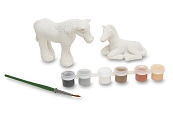autres jeux créatifs melissa & doug - 18867 - réalise ta propre décoration - figurines de cheval - multicolore