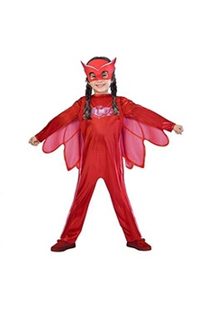 déguisement enfant amscan déguisement pyjamasque bibou enfant - 3/4 ans - rouge - 9902948
