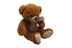 AUBRY GASPARD - Peluche ours en acrylique brun 20 cm photo 1
