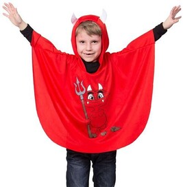 Déguisement Diable Bébé - Combinaison Avec Capuche, Ailes Et Queue - Halloween Et Carnaval (Taille 0-24 Mois)