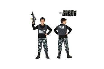 déguisement enfant bigbuy déguisement pour enfants policier swat (2 pcs) (taille 7-9 ans)