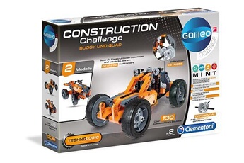 autres jeux de construction clementoni - 59015.5 - construction set galileo - buggy et quad