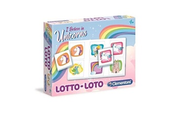 autre jeux éducatifs et électroniques clementoni jeu de loto - licornes - jeu educatif