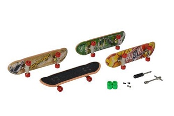 autre jeu de plein air simba 103302163 - finger skateboard lot de 4