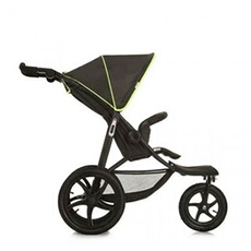 Poussette Jogger Runner Noir/Jaune Fluo