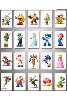 Jeux classiques GENERIQUE Amiibo Carte pour Mario Kart 8 Deluxe Jeux- 20 PCS Amiibo NFC Tag Cartes Cadeaux produit