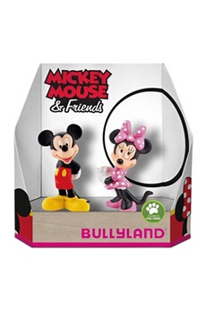 Figurine pour enfant Bullyland Bully Land 15083 - Disney Mickey Et Minnie Classic Dans Boîte Cadeau Jeu Figurine Lot De 2 Pièces