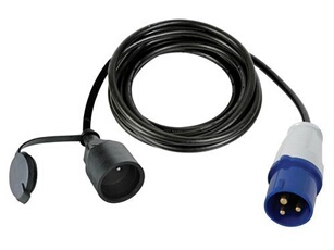 CÂBLE ADAPTATEUR AVEC PRISE MÂLE VERS PRISE CEE - 3 m - TERRE FRANÇAISE