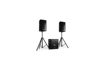 Enceintes, baffle et amplis DJ Ibiza Sound Système sonorisation complet - 2 enceintes 12 + Caisson 15 + Câbles - 800W