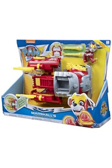 figurine pour enfant paw patrol véhicule pat patrouille transformable super charged pups mighty