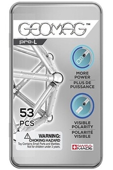 Autres jeux de construction Geomag Pro-L Pocket Set 53 pièces argent