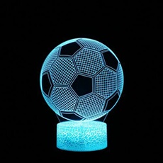 Football Lampe LED 3D Illuminated Bureau optique Veilleuse avec 7 couleurs wedazano259