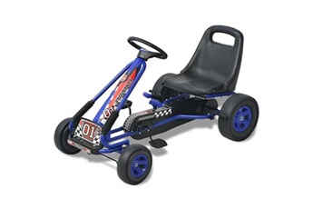 Voiture vidaXL Kart à pédale avec siège ajustable Bleu