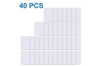 40 Pièces NXP Ntag215 NFC Carte Tags, Mémoire 504 Octets, Taille de Carte ISO PVC 85.6 mm x 54 mm, Compatibles avec Amiibo Tagmo Fonctionne avec
