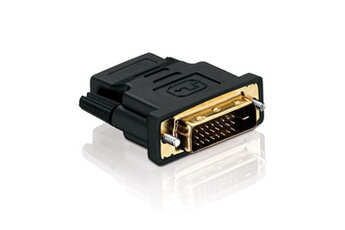 Câblage et connectique GENERIQUE HDSupply HA010 Adaptateur DVI - HDMI (DVI-D mâle (24 + 1) vers HDMI Femelle (19pol)), Noir