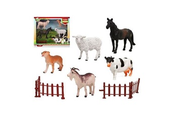 autre jeu de plein air bigbuy set animaux de la ferme 110371 (9 pcs)