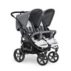 Poussette Jumeaux Roadster Duo SLX - Grey silver