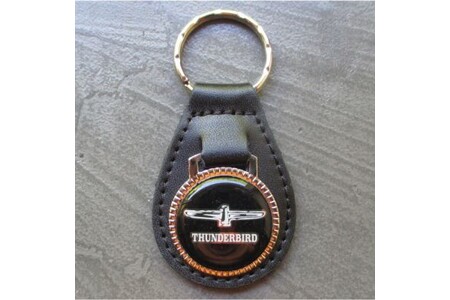 Voiture GENERIQUE porte clé métal cuir thunderbird noir auto americaine collection