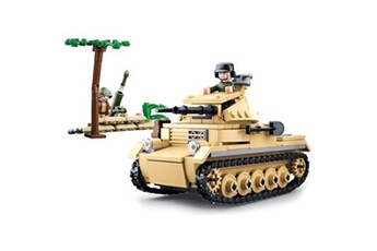 Jeu de construction brique emboitable compatible lego wwii 2ème guerre mondiale tank allemand petit modèle armé militaire m38 b0691 soldats articulés