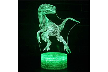 Lampe 3D Tactile Veilleuses Enfant 7 Couleurs avec Telecommande - Dinosaure #22