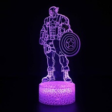 Lampe 3D Tactile Veilleuses Enfant 7 Couleurs avec Telecommande - Avengers #218