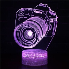 Lampe 3D Tactile Veilleuses Enfant 7 Couleurs avec Telecommande - Style #315