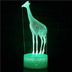 Lampe 3D Tactile Veilleuses Enfant 7 Couleurs avec Telecommande - Animal #513