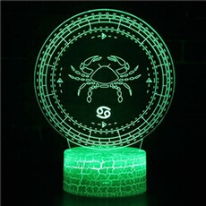 Lampe 3D Tactile Veilleuses Enfant 7 Couleurs avec Telecommande - Constellation #629