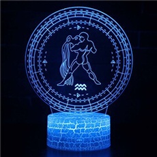 Lampe 3D Tactile Veilleuses Enfant 7 Couleurs avec Telecommande - Constellation #631