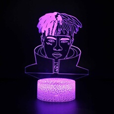 Lampe 3D Tactile Veilleuses Enfant 7 Couleurs avec Telecommande - Style #739
