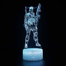 Lampe 3D Tactile Veilleuses Enfant 7 Couleurs avec Telecommande - Style #743