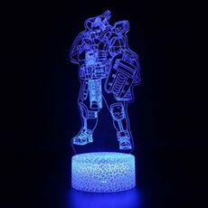 Lampe 3D Tactile Veilleuses Enfant 7 Couleurs avec Telecommande - Style #744