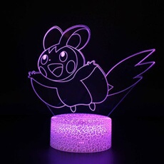 Lampe 3D Tactile Veilleuses Enfant 7 Couleurs avec Telecommande - Pokemon #836