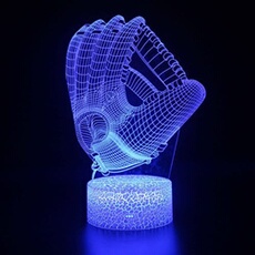 Lampe 3D Tactile Veilleuses Enfant 7 Couleurs avec Telecommande - Style #855
