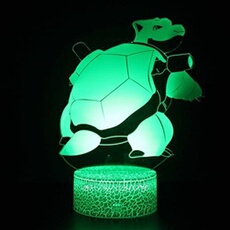Lampe 3D Tactile Veilleuses Enfant 7 Couleurs avec Telecommande - Tortue #942