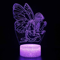 Lampe 3D Tactile Veilleuses Enfant 7 Couleurs avec Telecommande - Ange #952