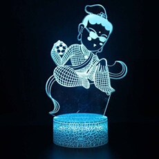 Lampe 3D Tactile Veilleuses Enfant 7 Couleurs avec Telecommande - Bouddha #955