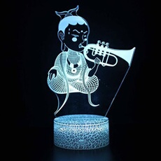 Lampe 3D Tactile Veilleuses Enfant 7 Couleurs avec Telecommande - Bouddha #957
