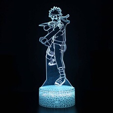 Lampe 3D Tactile Veilleuses Enfant 7 Couleurs avec Telecommande - Naruto #960