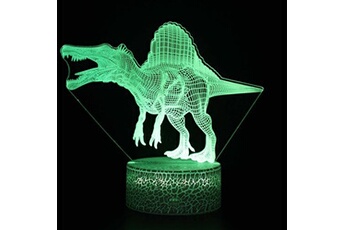 Lampe 3D Tactile Veilleuses Enfant 7 Couleurs avec Telecommande - Dinosaure #993