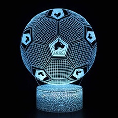 Lampe 3D Tactile Veilleuses Enfant 7 Couleurs avec Telecommande - Basketball #1059