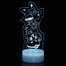 Lampe 3D Tactile Veilleuses Enfant 7 Couleurs avec Telecommande - Pikachu #1082