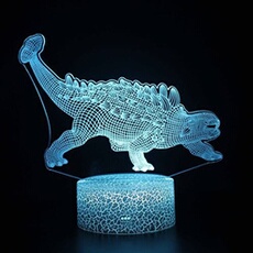 Lampe 3D Tactile Veilleuses Enfant 7 Couleurs avec Telecommande - Dinosaure #1175