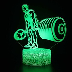 Lampe 3D Tactile Veilleuses Enfant 7 Couleurs avec Telecommande - Style #1195